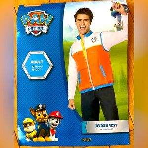 Adult Ryder Paw Patrol Vest - Like NEW - worn once - size SM/MD